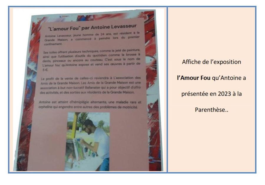 Panneau d'exposition consacré à Antoine Levasseur, présenté à la Médiathèque en 2023