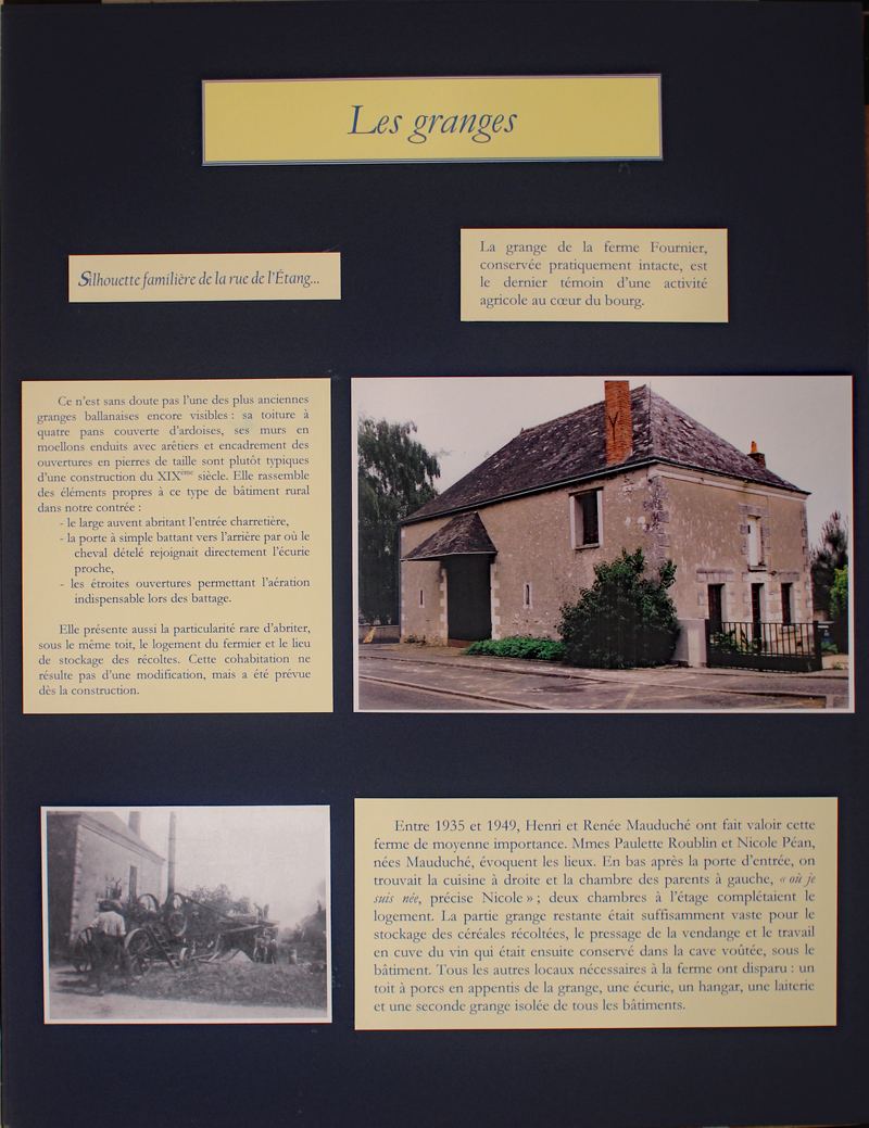 Images de la vie rurale à Ballan-Miré